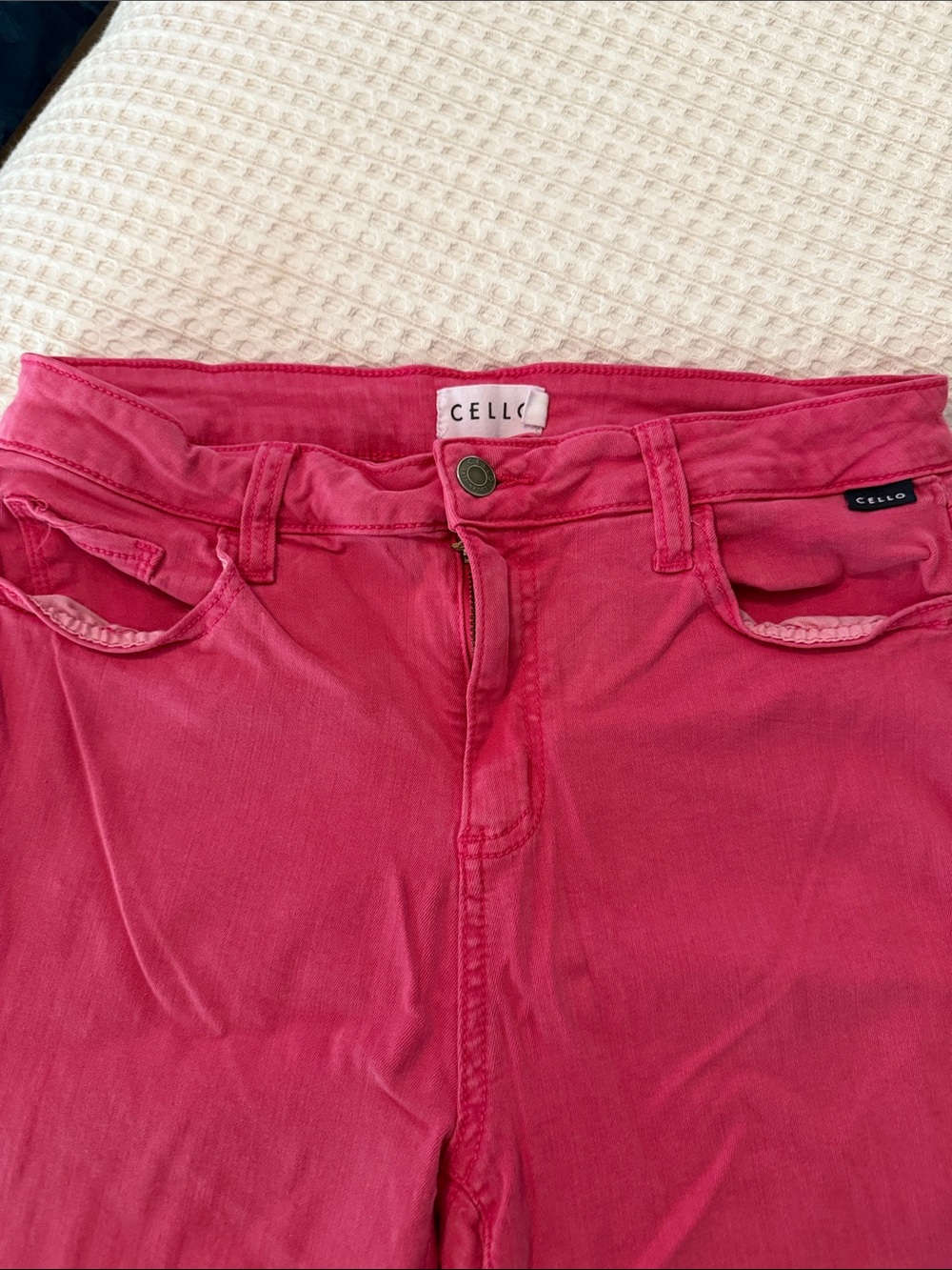 CELLO Women's Hot Pink Skinny Jeans